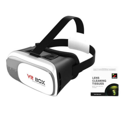 هدست واقعیت مجازی وی آر باکس مدل VR Box 2 به همراه دستمال لنز دوربین