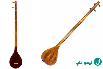 سه تار مدل مفاخری سوخته نگاری