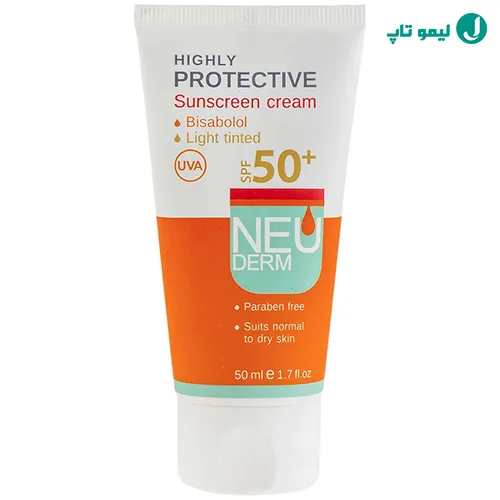 تصویر کرم ضد آفتاب نئودرم مدل Highly Protective فاقد پارابن