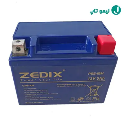 باتری موتورسیکلت زدایکس مدل 12 ولت 5 آمپر مناسب برای هندا 125