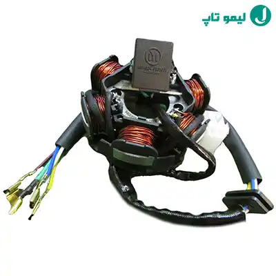 دستگاه برق موتور سیکلت گرمسار مدل 6 بوبین تک سیم کد D-A03A01A001 مناسب برای ویو