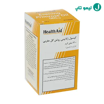بهترین کپسول روغن گل مغربی 1300 میلی گرمی هلث اید بسته 30 عددی