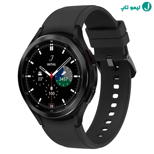 ساعت هوشمند سامسونگ مدل گلکسی واچ 4 کلاسیک 46 میلیمتری با بدنه فلزی ضدزنگ مشکی و بزل چرخان