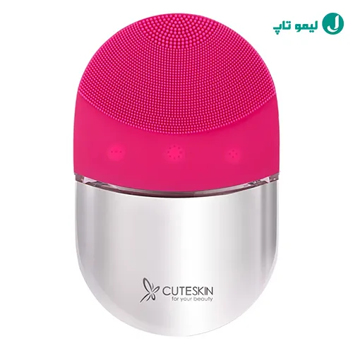 بهترین فیس براش برقی سیلیکونی کیوت اسکین مدل F500 روی استند شارژ