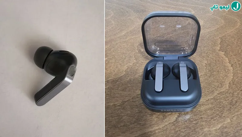 هندزفری بلوتوثی سامسونگ مدل Galaxy Buds 4 Pro داخل کیس شارژ افقی؛ بهترین ایرپاد سامسونگ با نویز کنسلینگ هوشمند و صدای 24 بیتی