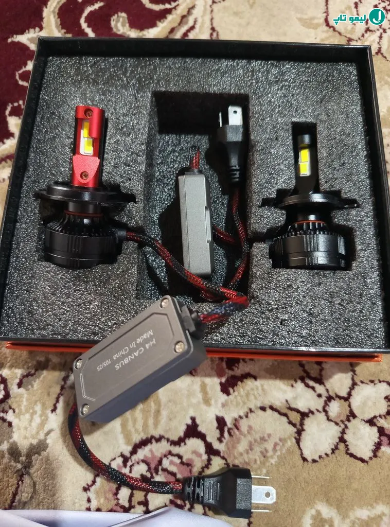 چیپهای تولید نور زرد فابریک و سفید در هدلایت دو کنتاکت کانپکس 3S PRO مناسب برای پراید