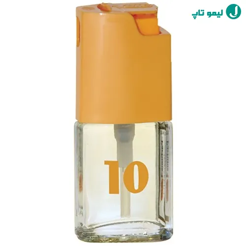 شیشه شفاف عطر جیبی بیک مردانه شماره 10 با رایحه شاداب پرتقال و نارنج