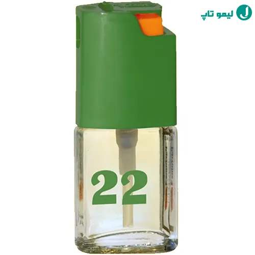 نمای روبرو از عطر بیک مردانه شماره 22 با بوی خنک و ملایم گلی