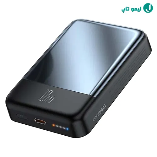 پاور بانک سیلیکونی مکدودو مدل MC-426 ظرفیت 10000mAh در حالت استند رومیزی برای شارژ گوشی آیفون پرومکس