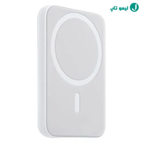 پک باتری اورجینال اپل مدل MagSafe Battery Pack متصل به پنل پشتی برای شارژ مغناطیسی آیفون