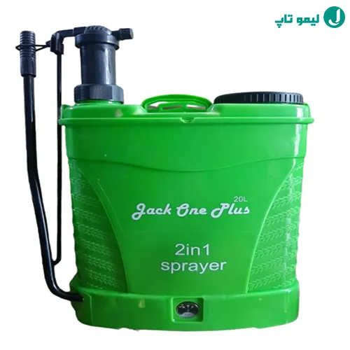 سمپاش شارژی 20 لیتری جک وان پلاس با لانس 3 متری و بدنه مقاوم، مناسب درختان بلند.