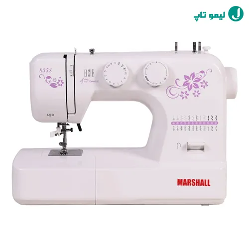 چرخ خیاطی کم صدای مارشال مدل 835s مجهز به سوزن نخ کن خودکار برای مصارف آپارتمانی