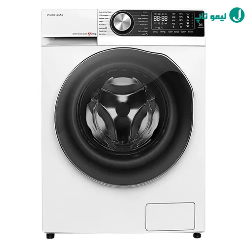 تست حساسیت پنل تمام لمسی لباسشویی اتوماتیک پاکشوما ۸ کیلویی مدل TFB-86407 WT