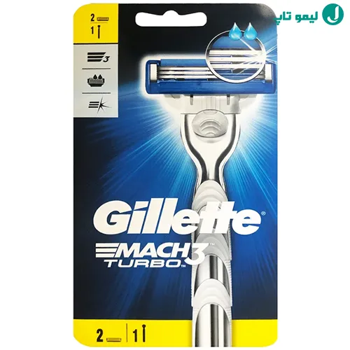 خودتراش ژیلت Mach3 Turbo با سه لبه تیز، یکی از گزینههای بهترین ژیلت برای اصلاح صورت در استفاده روزمره