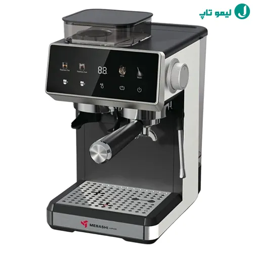 بهترین مدل اسپرسو ساز مباشی دارای آسیاب سرخود، دستگاه پیشرفته مدل ME-CCM2072 همراه با لوازم جانبی کامل