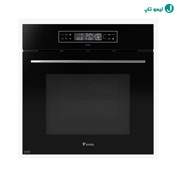 فر توکار داتیس 636 با شیشه تمام مشکی و دو فن