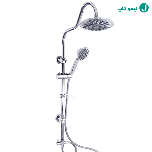 دوش دستی شفاف ققنوس مجهز به نور توربینی