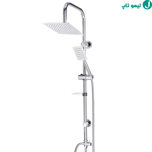 سردوش دیواری مربعی و براق پاپیروس استیل لوکس