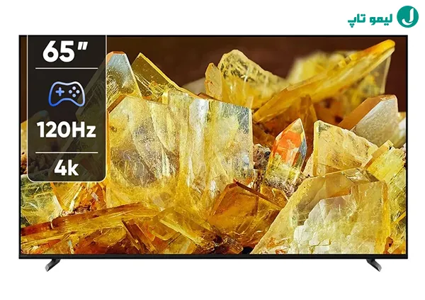 تلویزیون گیمینگ سونی X90L سایز ۶۵ با والپیپر کریستال زرد