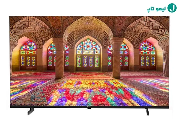 نمای مسجد رنگارنگ در تلویزیون ۵۵ اینچ اسنوا پایه تخت