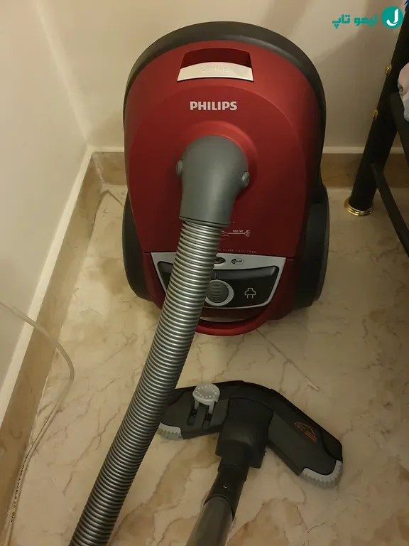 جاروبرقی کیسه دار فیلیپس مدل FC9174 زرشکی با پارویی توربو