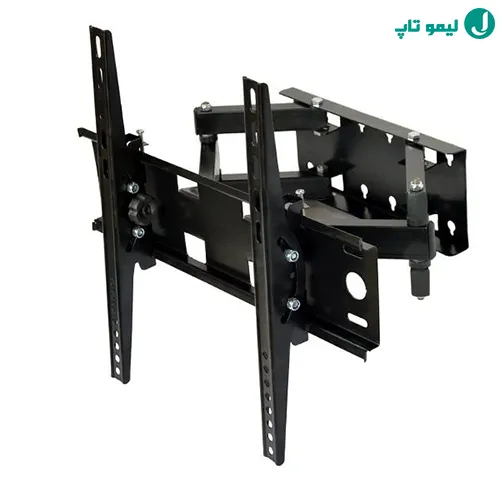 براکت دیواری مشکی با سیستم بازوی هشتضلعی
