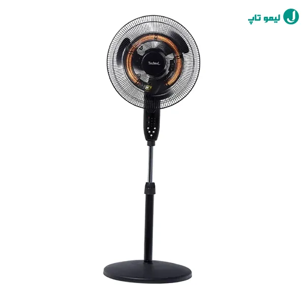 تکنو Te-9600 با ظاهر پنکه پایهدار بلند و پرههای فلزی