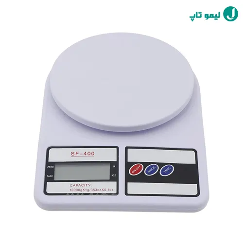 کفه گرد و بدنه پلاستیکی سفید مدل SF-400 با دو دکمه