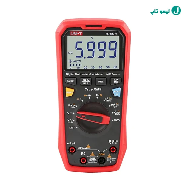 یونی-تی UT61B+ با بدنه مقاوم و پورت اتصال USB