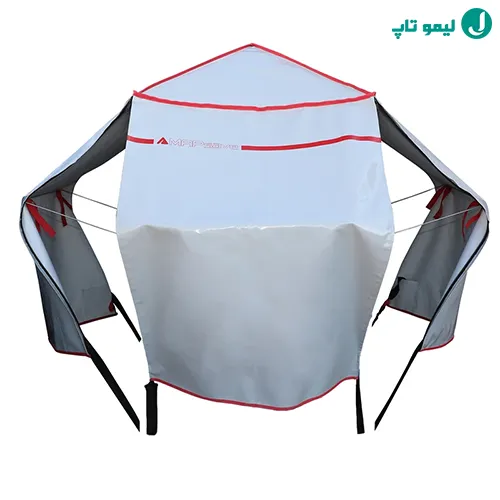 سایبان مپ سیو V1 سفید با حاشیه قرمز