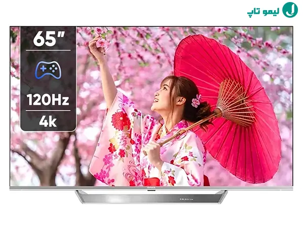 آیوا ZQ-GX5D65UHD مجهز به پایه یکپارچه وسط نقرهای