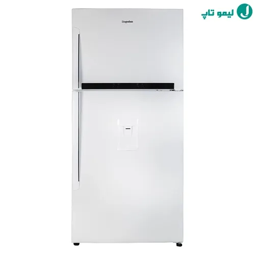 نمای روبروی فریزر بالا پایین دیپوینت T7 سفید