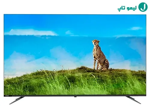 نظرات تلویزیون اسنوا 65SA700 با تصویر یوزپلنگ در چمنزار